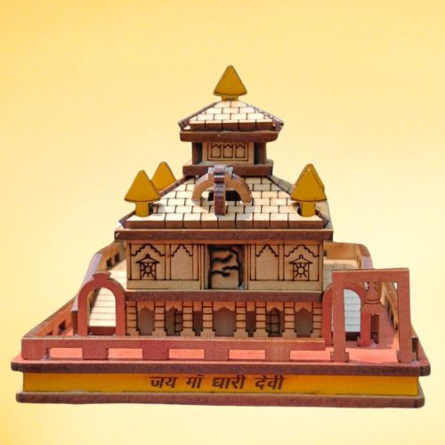 Dhari Devi Temple 3D Model Miniature Replica